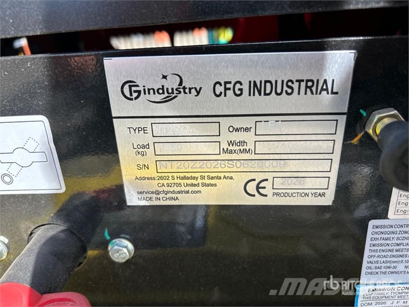 CFG NT20Z Mini Excavator (Unused) Miniescavatori