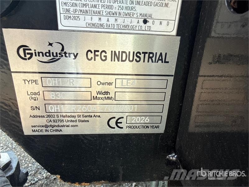 CFG QH12R Mini Excavator (Unused) Εκσκαφάκι (διαβολάκι) < 7t