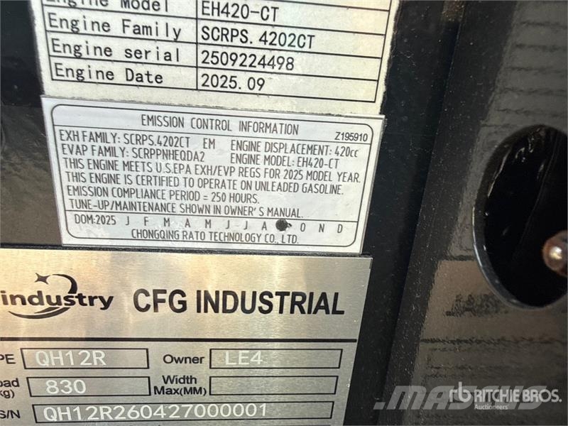 CFG QH12R Mini Excavator (Unused) Εκσκαφάκι (διαβολάκι) < 7t