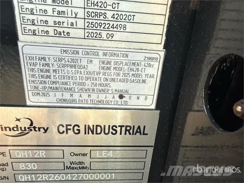 CFG QH12R Mini Excavator (Unused) Εκσκαφάκι (διαβολάκι) < 7t