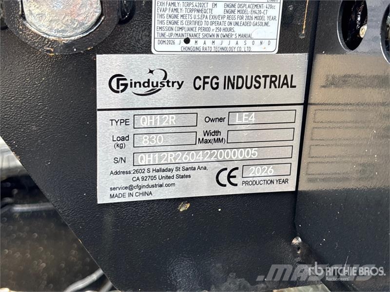 CFG QH12R Mini Excavator (Unused) Εκσκαφάκι (διαβολάκι) < 7t