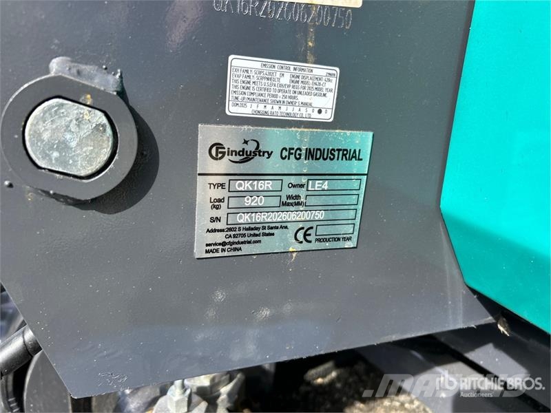CFG QK16R Mini Excavator (Unused) Miniescavatori