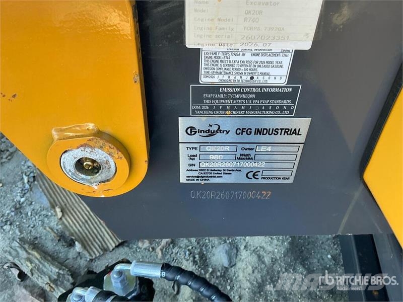 CFG QK20R Mini Excavator (Unused) Miniexcavadoras
