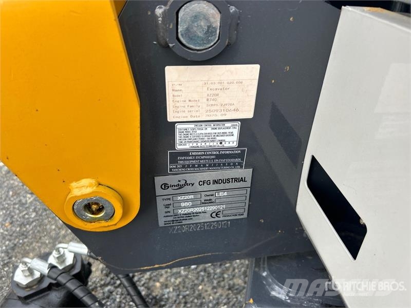 CFG XZ20R Mini Excavator (Unused) Εκσκαφάκι (διαβολάκι) < 7t