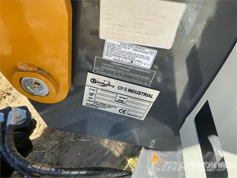 CFG XZ20R Mini Excavator (Unused) حفارات صغيرة أقل من 7 طن (حفارات صغيرة)