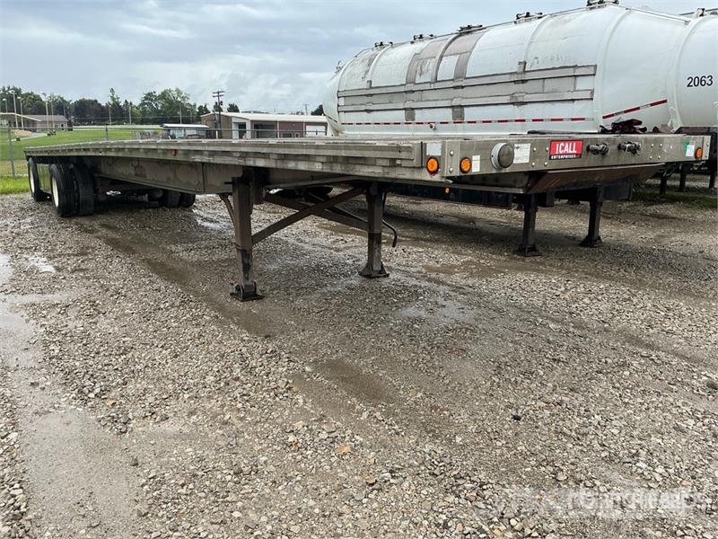 Chaparrl 48 ft Spread Axle Flatbed Trailer Planhengere