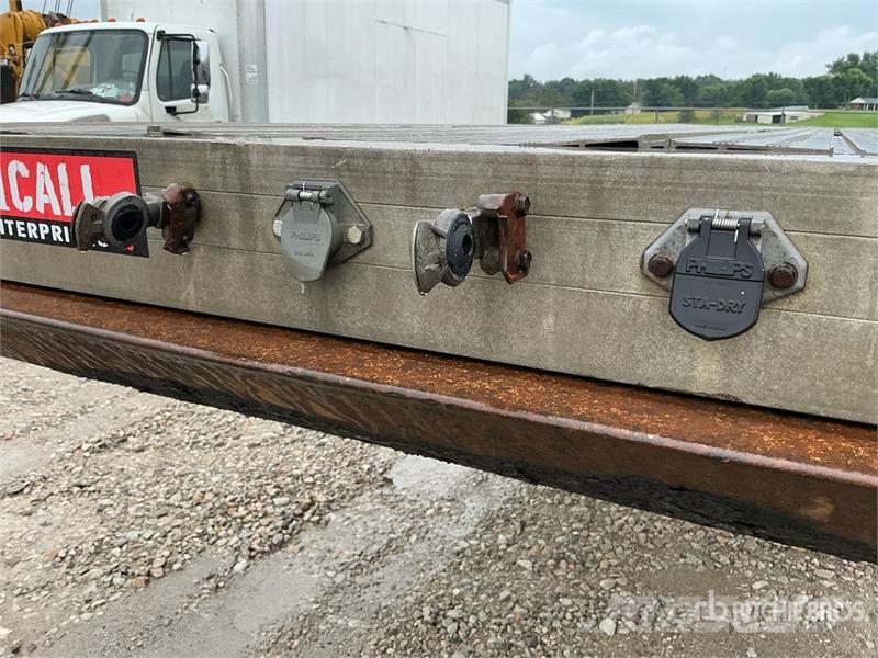 Chaparrl 48 ft Spread Axle Flatbed Trailer Planhengere
