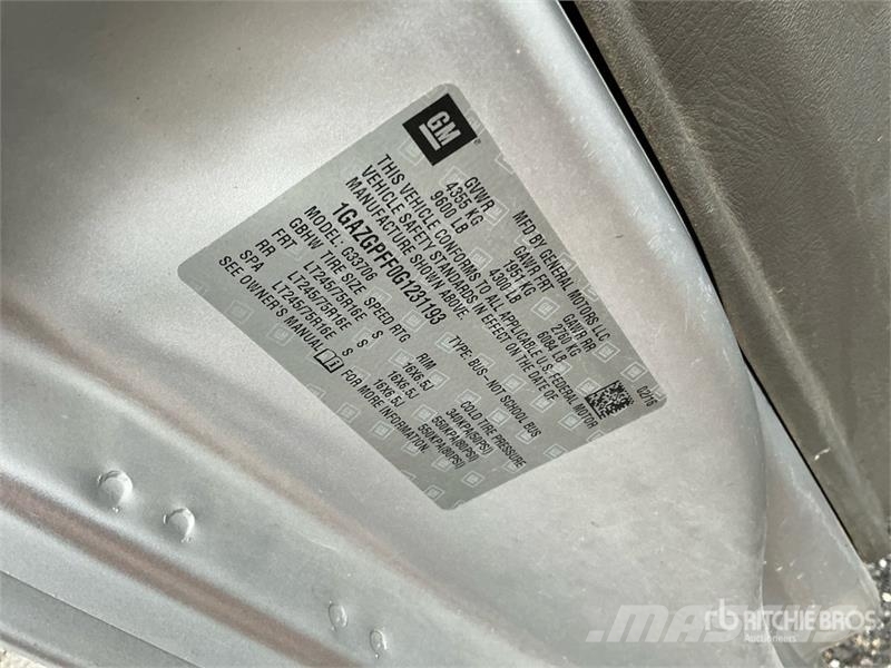 Chevrolet Express 3500 Panel vanlar