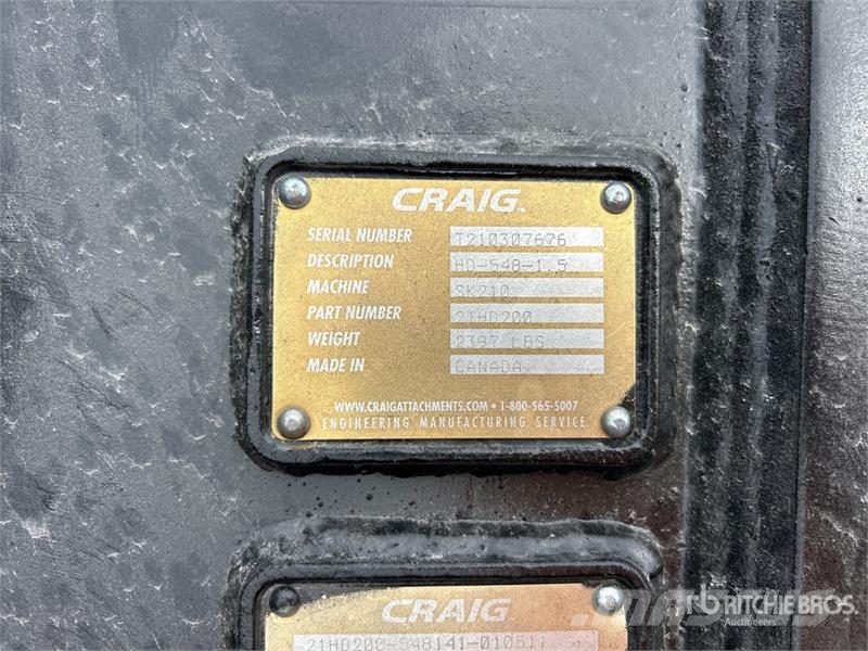 Craig 48 in 1.5 cyd Digging Excavator Bucket - Fits Kobe Kašike / Korpe