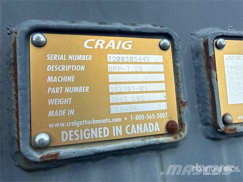 Craig ZW370-5B 136 in General Purpose Wheel Loader Bucke Cucharones