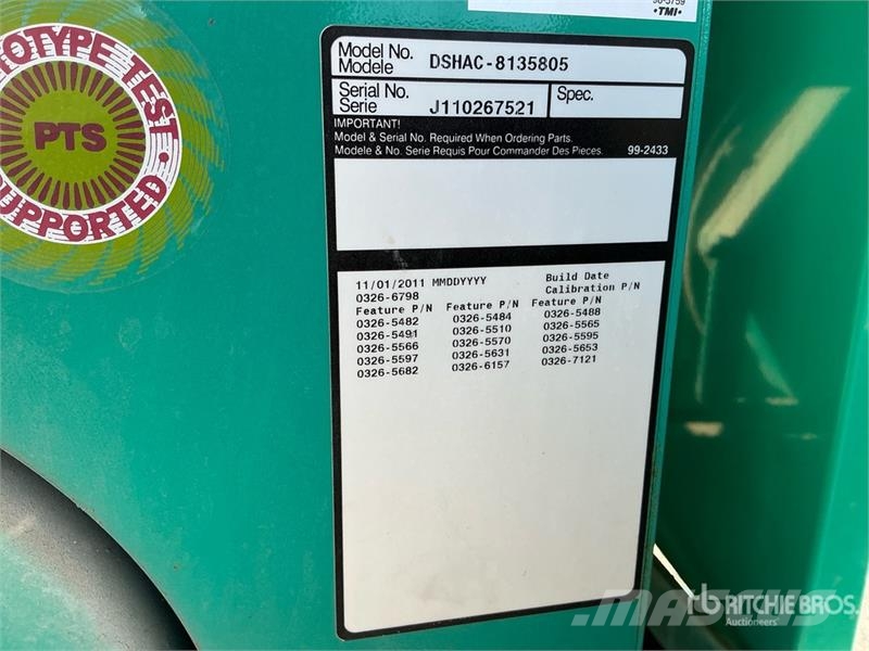 Cummins DSHAC-8135805 100 kW Skid-Mounted Generator Set Dyzeliniai generatoriai