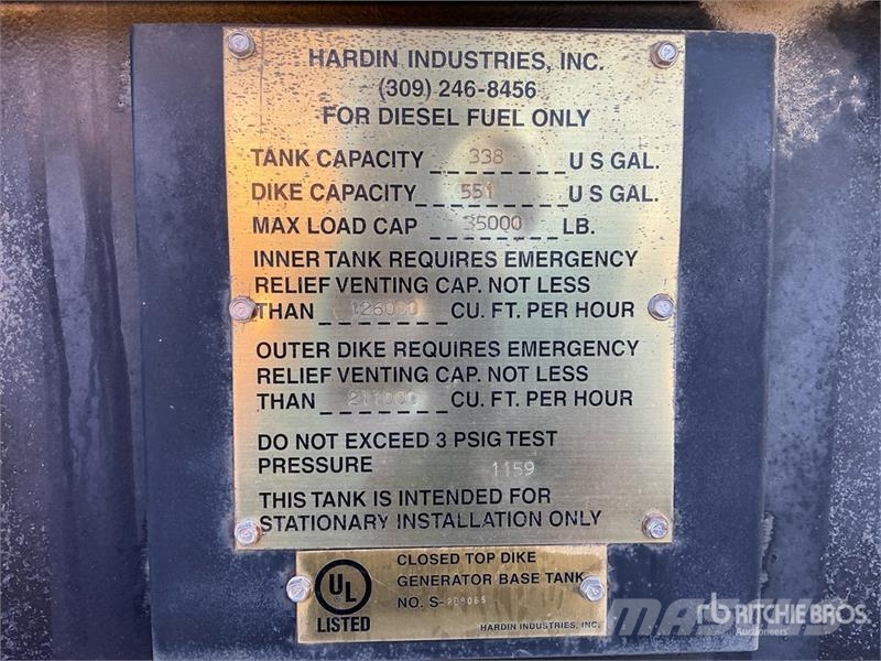 Cummins DSHAC-8135805 100 kW Skid-Mounted Generator Set Dyzeliniai generatoriai