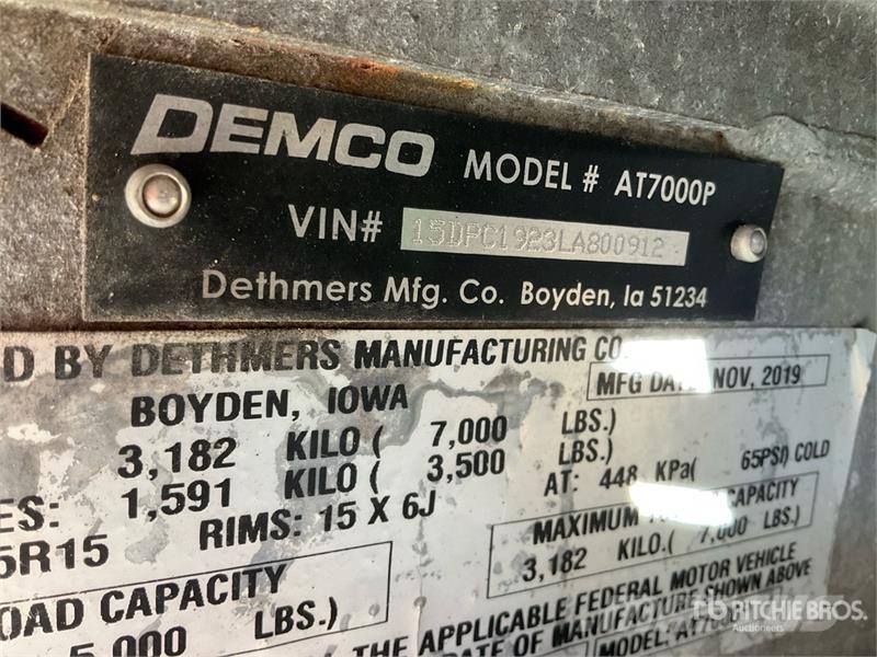 Demco AT7000P T/A 1 Car Open Car Carrier Trailer 車両運搬用トレーラー