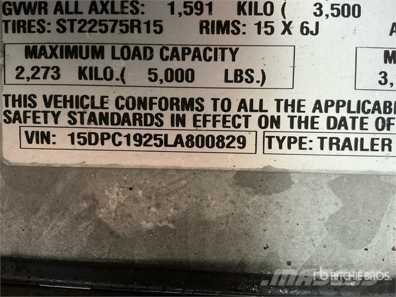 Demco T/A 1 Car Open Car Carrier Trailer Biltransporter Semi