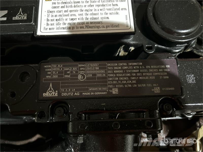 Deutz TD2.9L4 Engine Motori