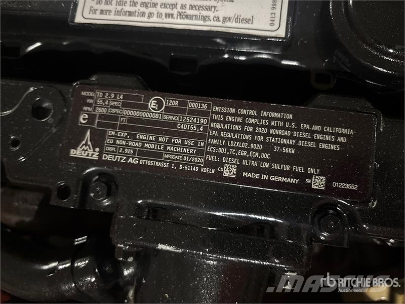 Deutz TD2.9L4 Engine Motori