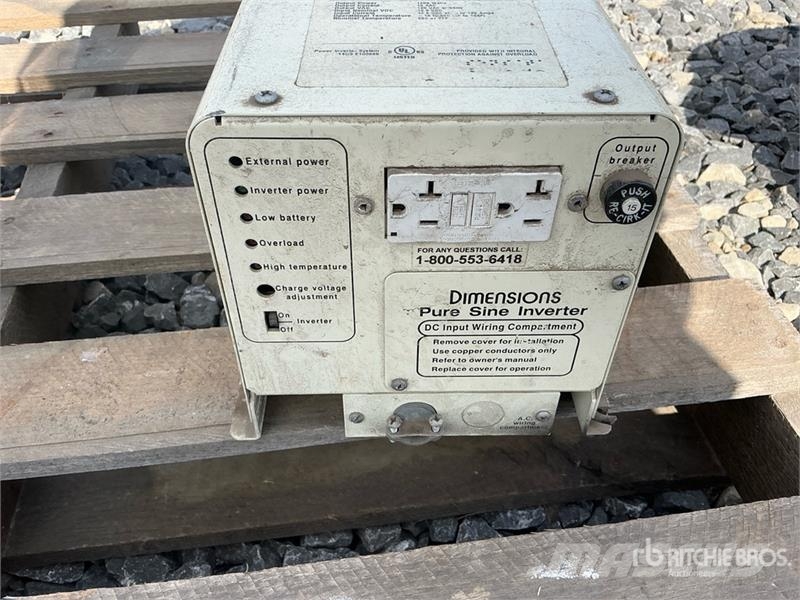  Dimensions 12VDC Inverter مكونات أخرى
