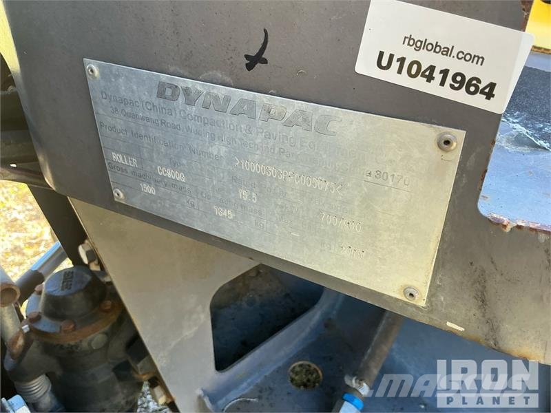 Dynapac CC900G Double Drum Roller Rodillos de doble tambor