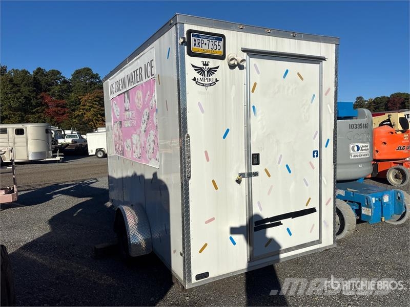 Empire 6X12SA 12 ft S/A Food Concession Trailer Citas piekabes