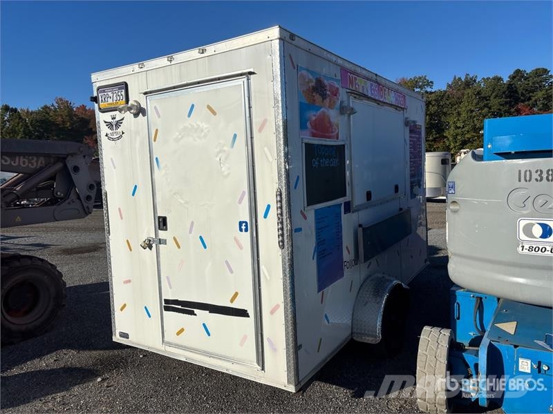 Empire 6X12SA 12 ft S/A Food Concession Trailer Citas piekabes