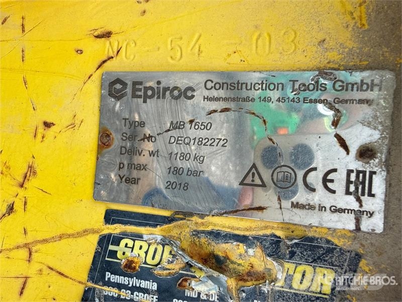 Epiroc MB 1650 Hammer / Brecher