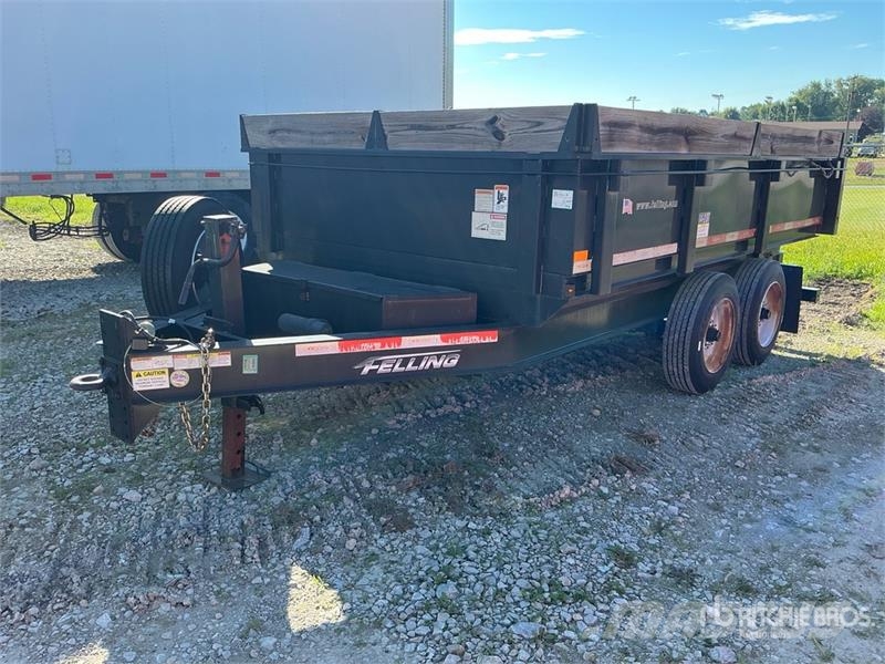 Felling 12 ft 6 in T/A Dump Utility Trailer Kiperi prikolice