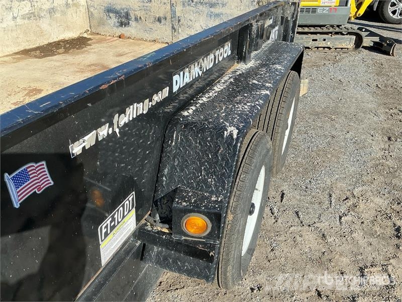 Felling FT-10DT 10 ft T/A Dump Utility Trailer مقطورات قلابة