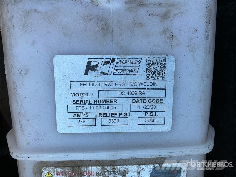 Felling FT-10DT 10 ft T/A Dump Utility Trailer مقطورات قلابة