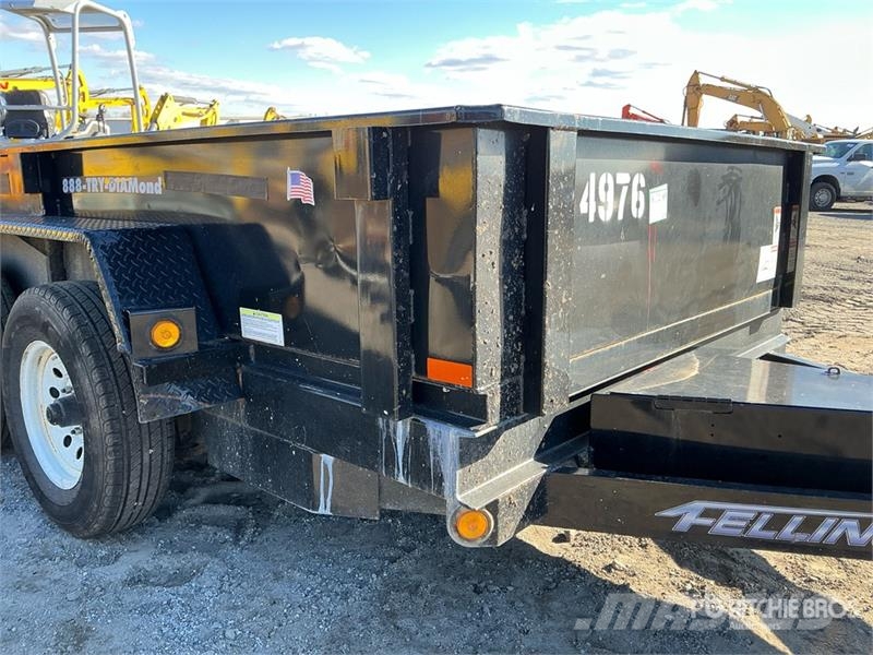Felling FT-10DT 10 ft T/A Dump Utility Trailer مقطورات قلابة