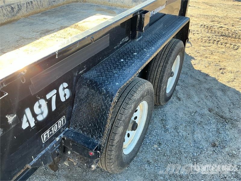 Felling FT-10DT 10 ft T/A Dump Utility Trailer مقطورات قلابة