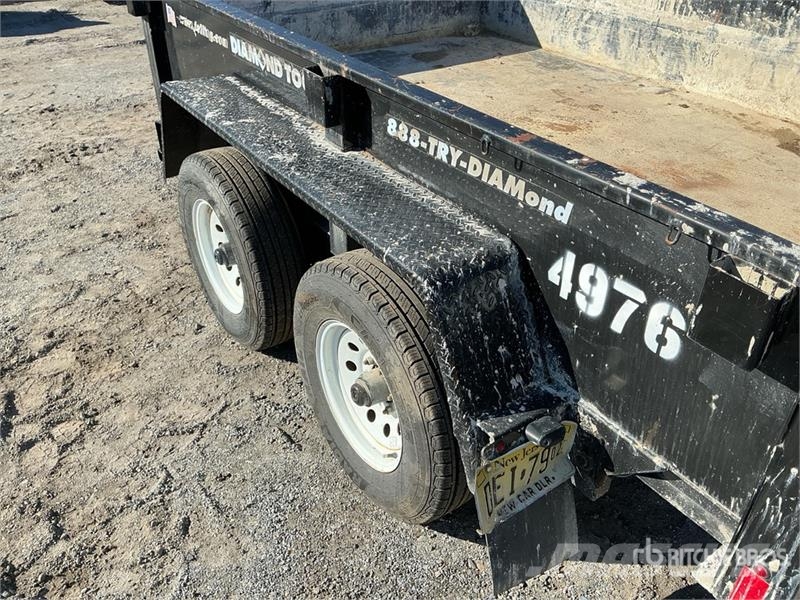 Felling FT-10DT 10 ft T/A Dump Utility Trailer مقطورات قلابة