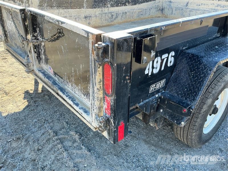 Felling FT-10DT 10 ft T/A Dump Utility Trailer مقطورات قلابة