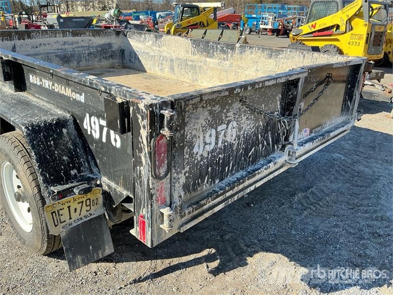 Felling FT-10DT 10 ft T/A Dump Utility Trailer مقطورات قلابة