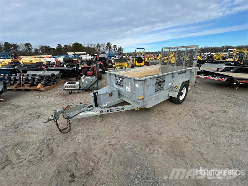 Felling FT-6DT-E-TRL01 10 ft S/A Dump Utility Trailer مقطورات قلابة