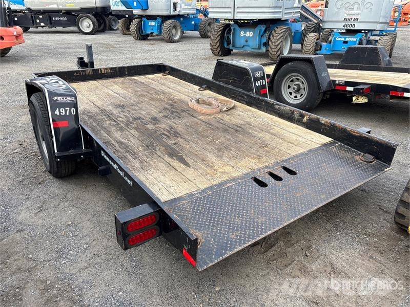 Felling FT6-T1 1650 lb 12 ft S/A Tilt Deck Trailer Low loaders