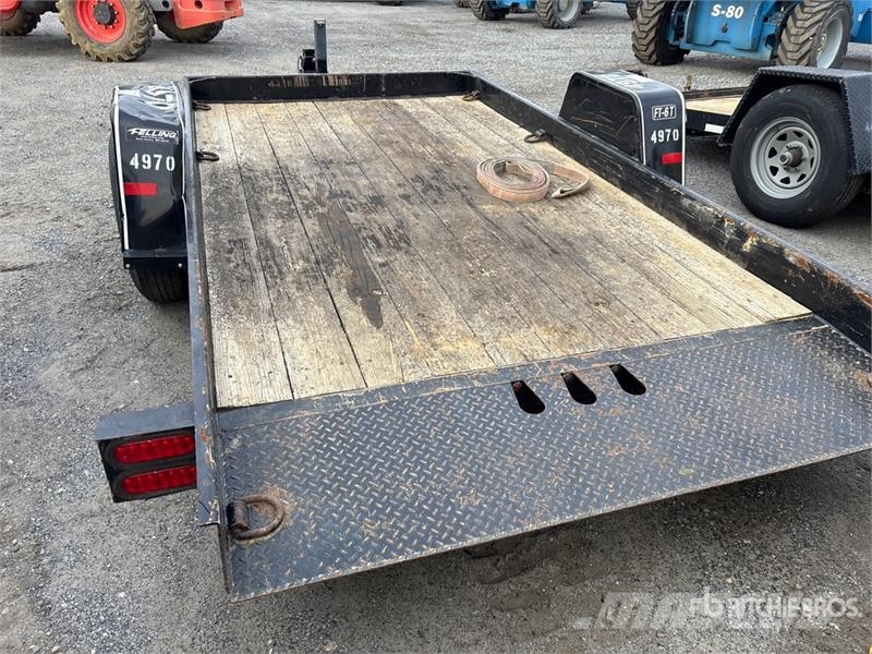 Felling FT6-T1 1650 lb 12 ft S/A Tilt Deck Trailer Low loaders