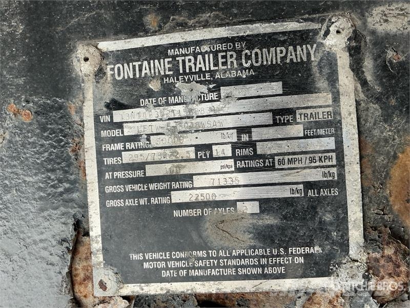 Fontaine 45000 lb 48 ft T/A Spread Axle Flatbed Trailer Plato/keson prikolice