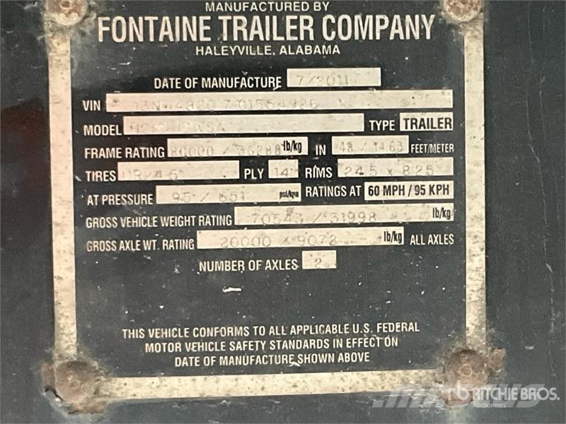 Fontaine 47 ft T/A Flatbed Trailer Valníky