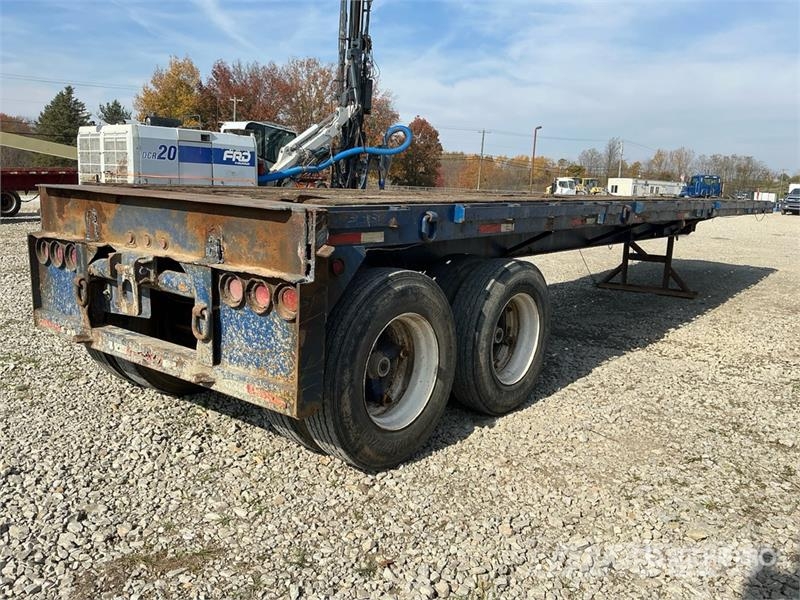 Fontaine 48 ft T/A Float Flatbed Trailer Platformas/izkraušana no sāniem