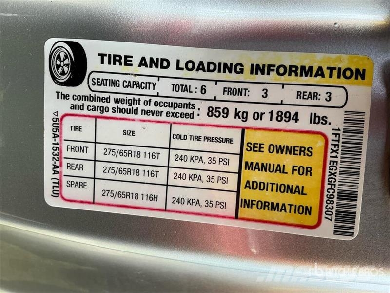 Ford F-150 XLT 4x4 Extended Cab Pickup (Inoperable) Andre varebiler