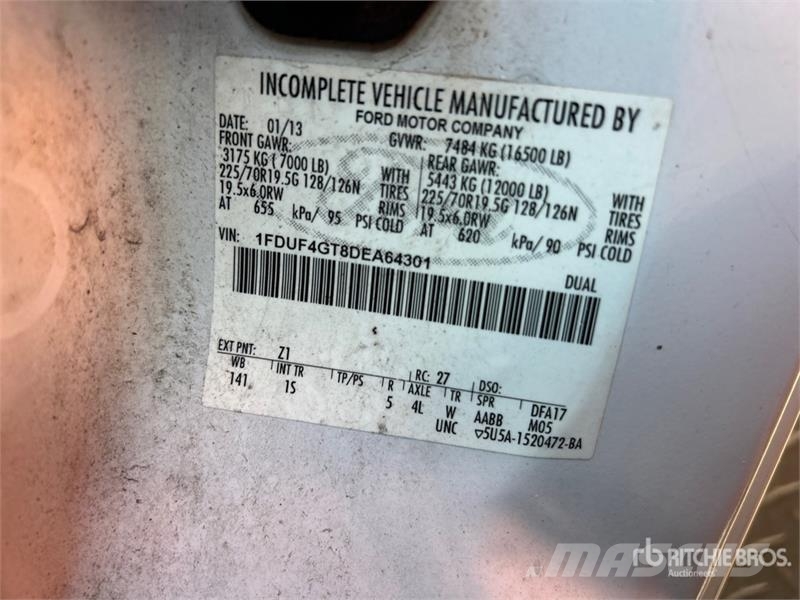 Ford F-450 XL 4x2 Utility Truck (Inoperable) Pik up kamioni