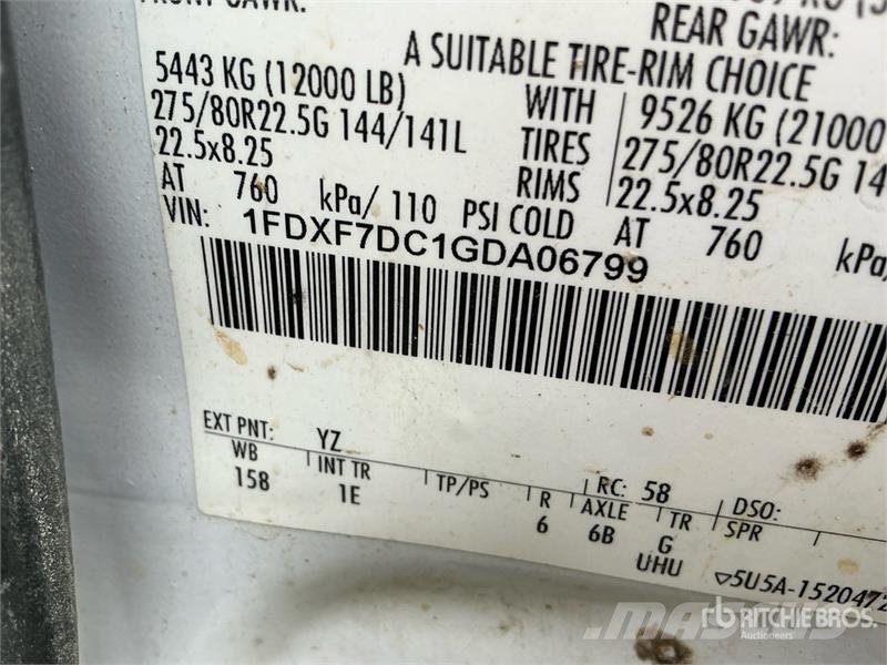 Ford F-750 Kiper tovornjaki