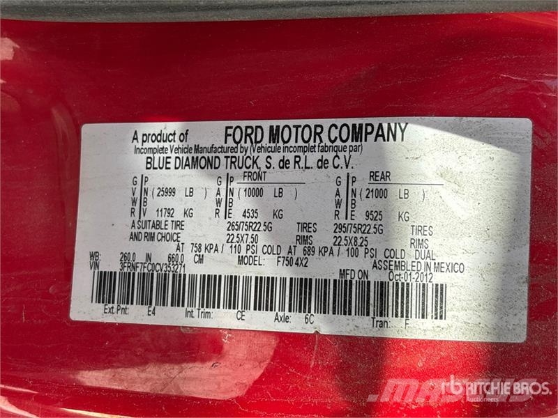 Ford F-750 4x2 Traffic Cone Truck Andre lastbiler