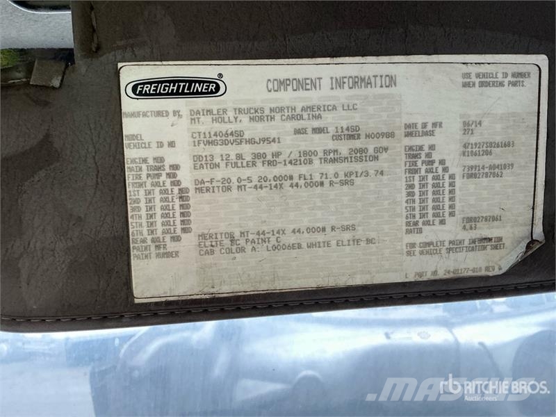Freightliner 114SD 组合/真空油槽车
