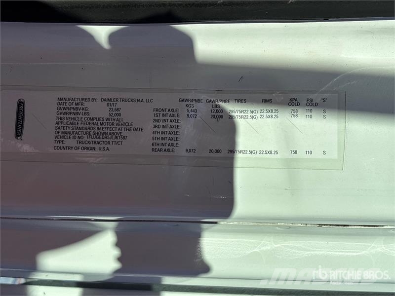 Freightliner Cascadia 125 Cavalos mecânicos
