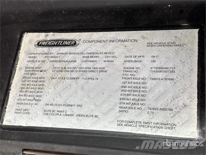 Freightliner Cascadia 113 Tracteur routier