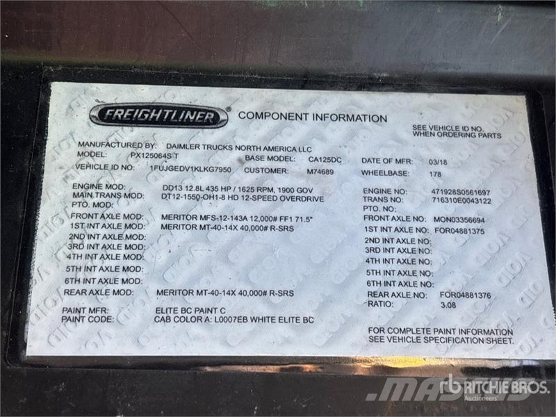 Freightliner Cascadia 125 Cabezas tractoras