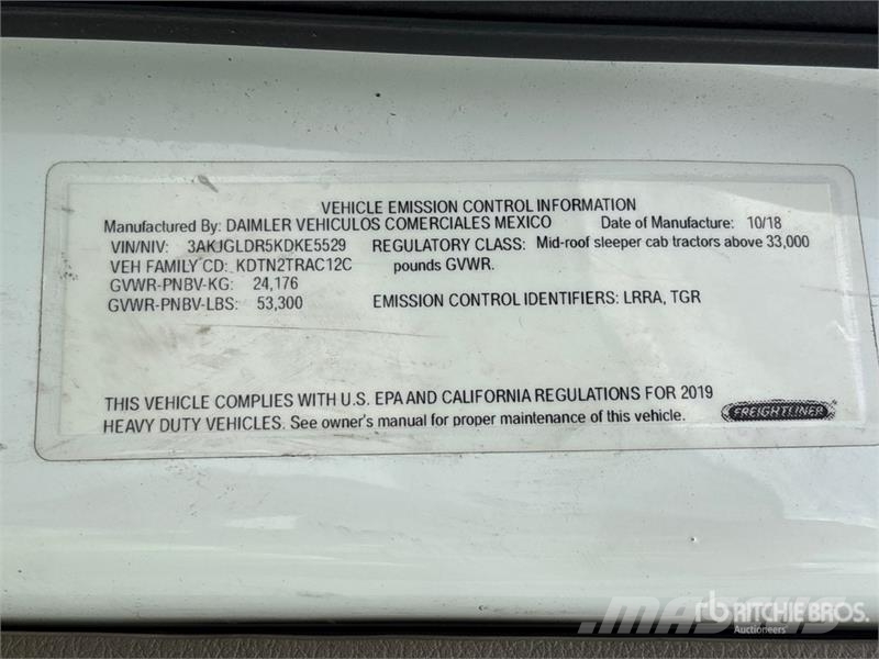 Freightliner Cascadia 125 Naudoti vilkikai