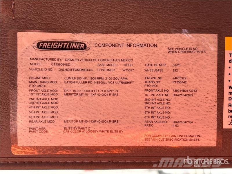 Freightliner IMT 2310 RCS K3 15366 lb Knuckle Boom on Freightl Crane trucks