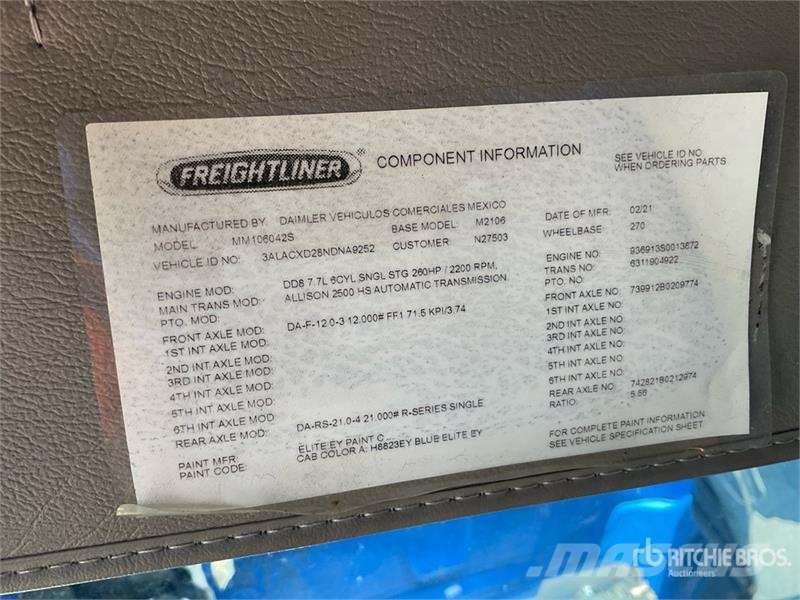 Freightliner M2 106 Каросерии